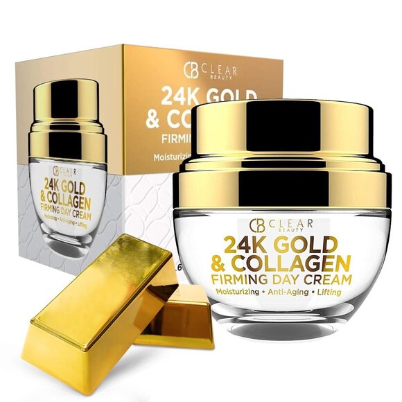 Clear Beauty 24K Gold & Collagen Daily Face Moisturizer - Korean Beauty Product! - Picture 1 of 11